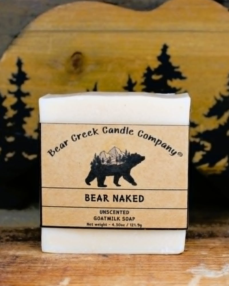 Bear Naked unscented goat milk soap