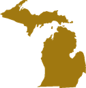 Outline of the state of Michigan